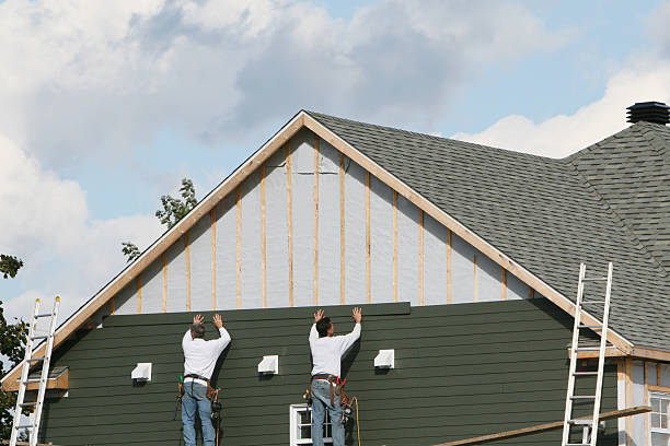 Professional Emergency Siding Repair technician working in Harmans, MD
